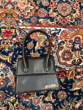 Jacquemus Black Le Chiquito Noeud Top-Handle Mini Bag faux